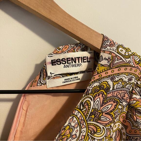 ESSENTIEL ANTWERP Silk Pink Floral Mini Dress 36 XS/S - Picture 7 of 12